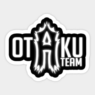 Otaku A Team Logo (White) Sticker